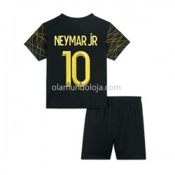 Camisola Paris Saint-Germain Neymar JR 10 Criança Equipamento Quarto 2022-2023 Manga Curta